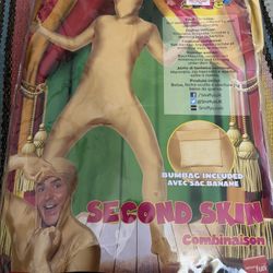 Smiffys Second Skin Nude Morph Suit Bodysuit w Bumbag Adult Size M NIP