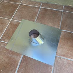 Galvanized Steel Pipe Flashing with Base