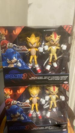 Super Sonic The Hedgehog And Super Shadow 2 Pack Super Rare