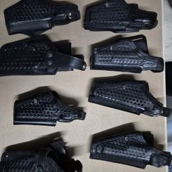 Lot Of 8 Leather Firearm Gun Holsters