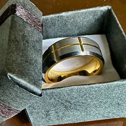 Cross Golden Carbide Ring(happy Mother’s Week)