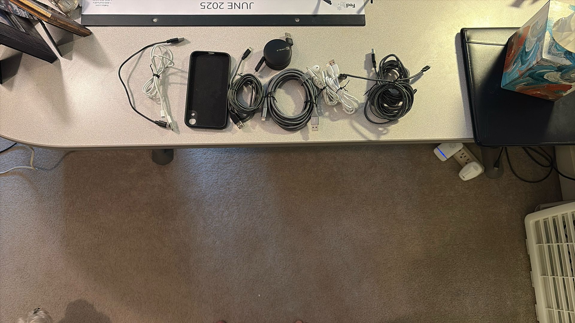iPhone XR skin—8 USB to Lightning Cords — 1 Set Of Earbuds
