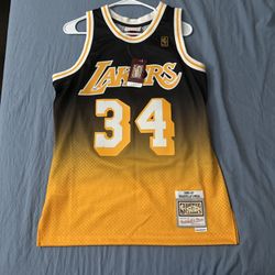 Shaquille O'Neal Lakers 96-97 Hardwood Classic Jersey