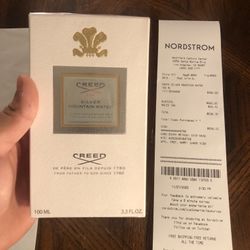Creed Silver Mountain Water 100 ML Cologne Brand New Sealed With Receipt 
