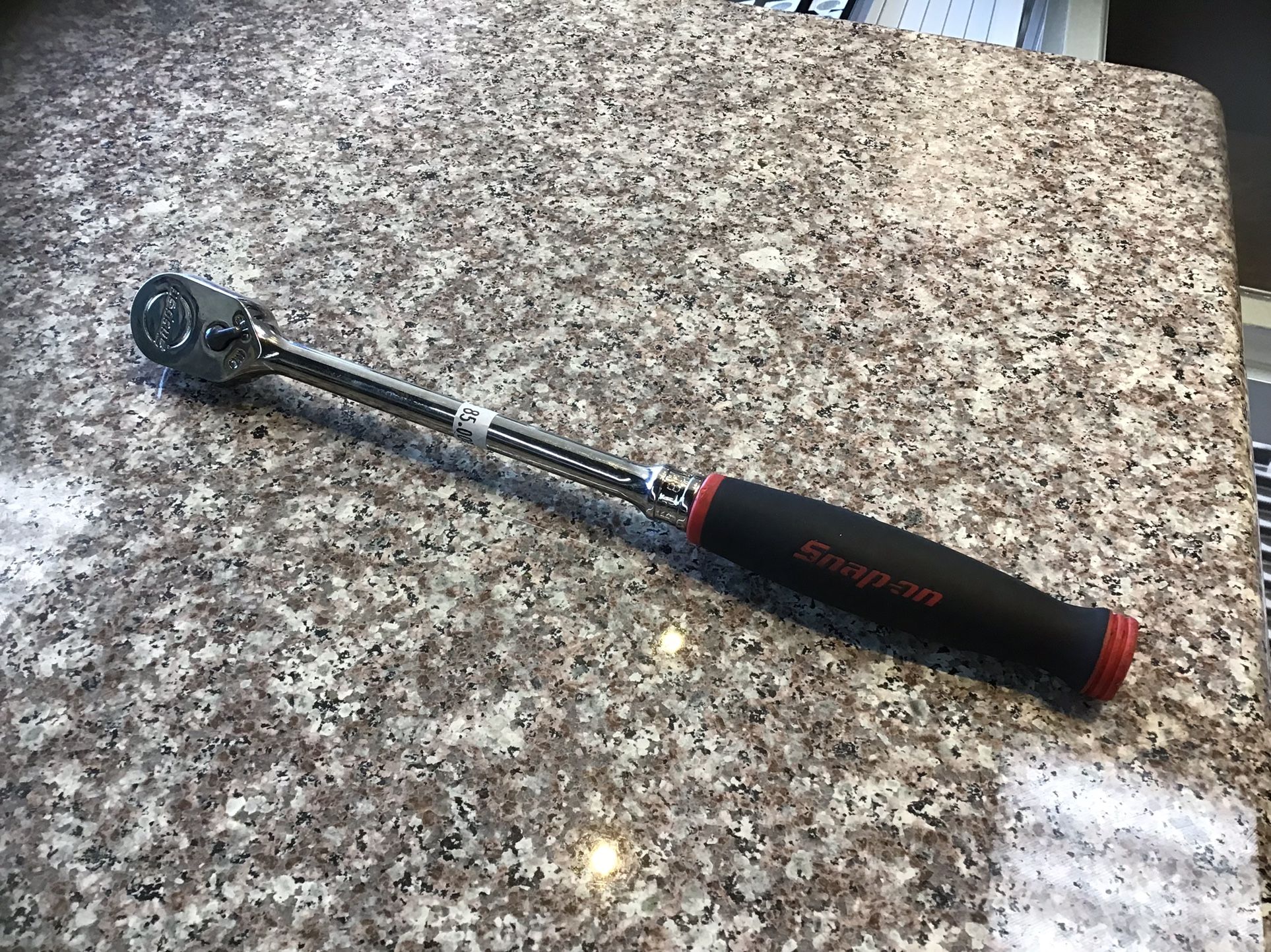 Snap- On 3/8" Drive Dual 80® Technology Soft Grip Long Handle Ratchet (Red)