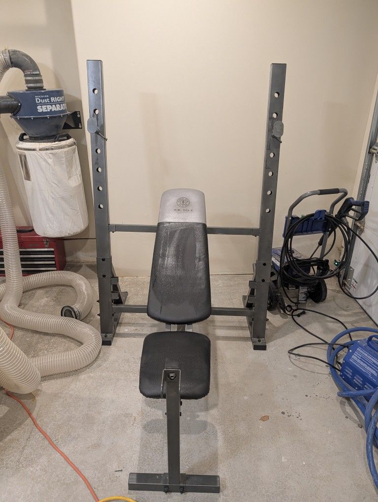 Olympic Weight Rack And Adjustable Bench