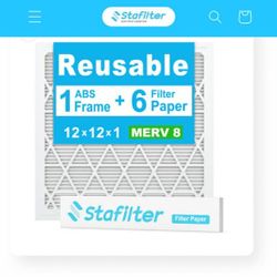 Stafilter Reusable Air Filter HVAC