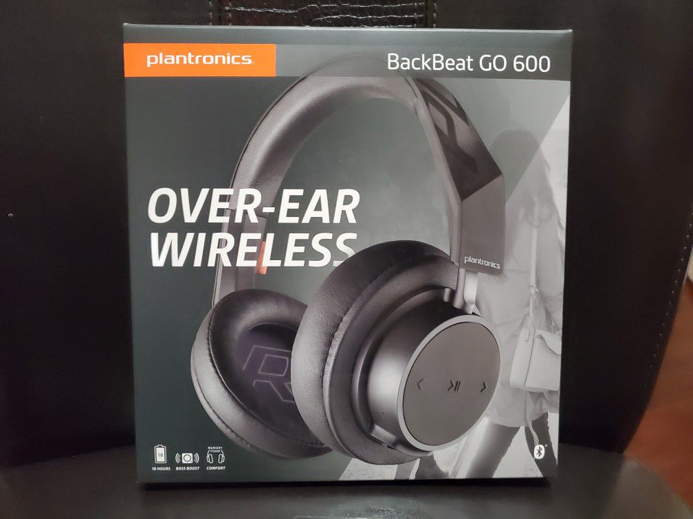Plantronics Backbeat GO 600 Bluetooth Headphones - 18-hour battery - great for calls