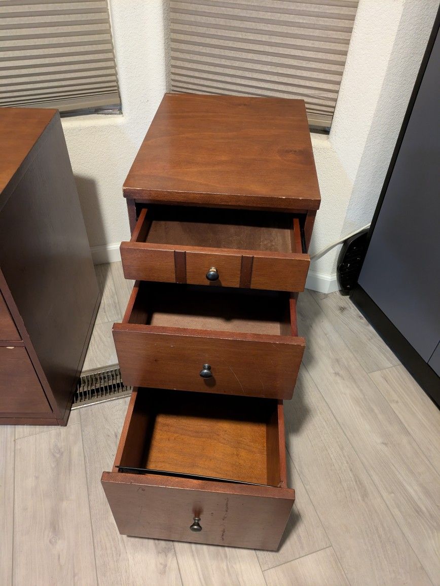 Wood File and Storage Cabinets