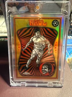 Topps Chrome Raúl Foil Soccer Trading Card