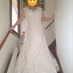 WEDDING DRESS NEW WITH TAG SIZE 24W