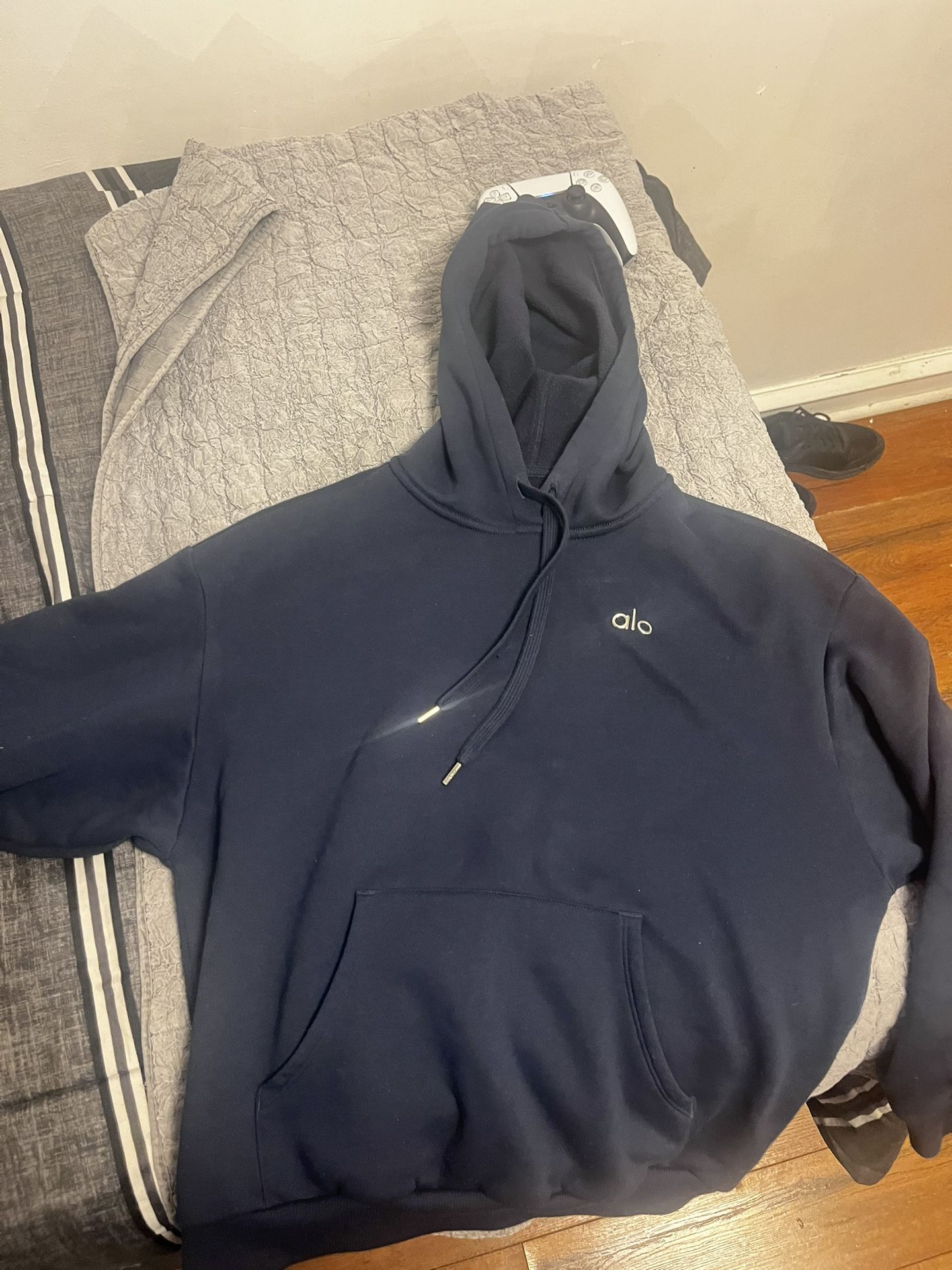 alo hoodie navy blue