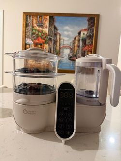 Babymoov Duo Meal Station, Baby Food Maker, Puree Maker & Processor, 6-in-1