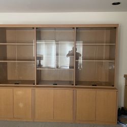 Solid Wood Display Cabinet 