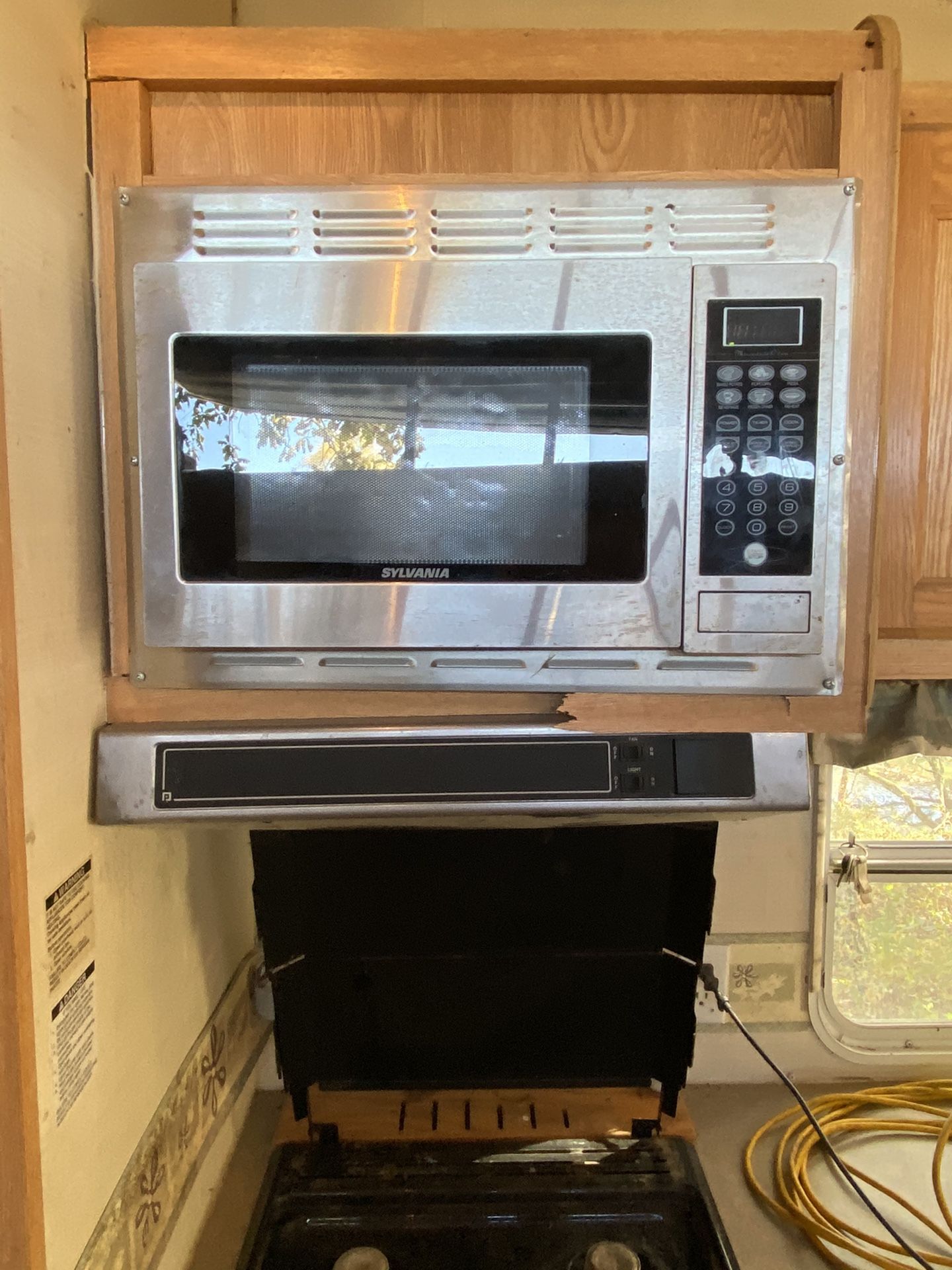RV Microwave and Stove