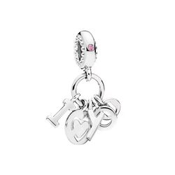 Pandora Silver "I Love You" Letter Charm
