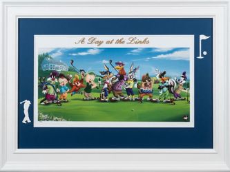 Looney Tunes 'A Day at the Links' Framed Print
