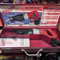 Milwaukee 6527 Corded Super Sawzall Reciprocating Saw w/Metal Case Made In USA