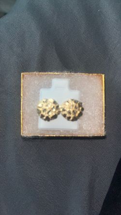 14k nugget earrings