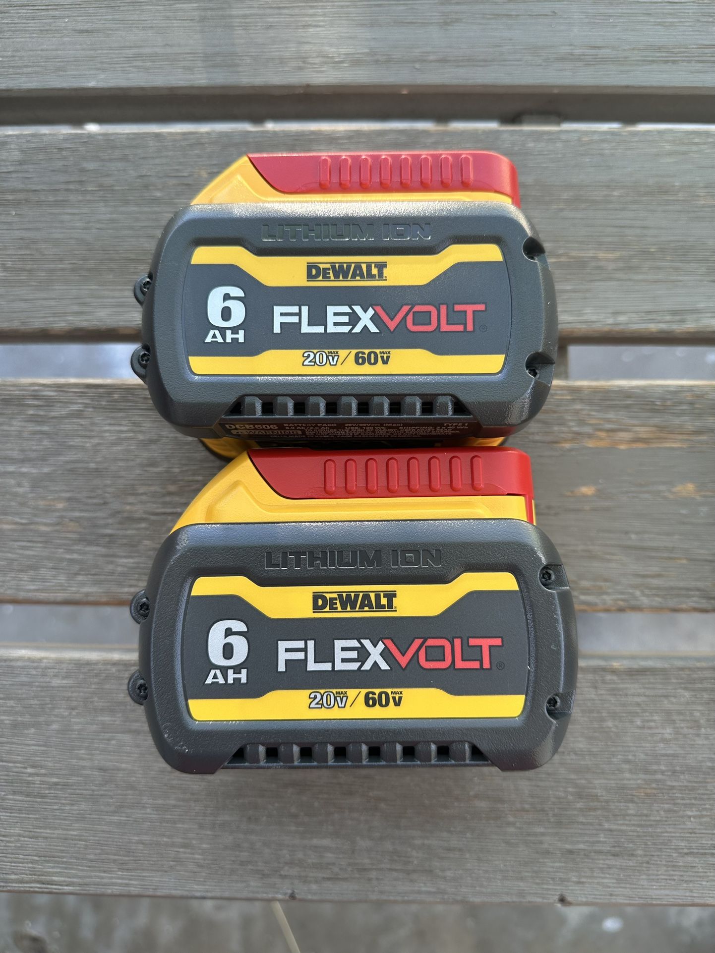 New 20v Dewalt 2 6ah Flex Volt Batteries