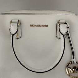 Michael Kors White Dome Satchel