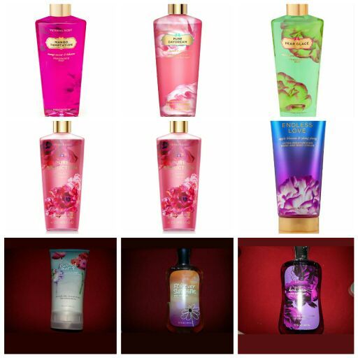 VICTORIA'S SECRET & BATH AND BODY WORKS LOTIONS, SPRAYS, SHOWER GEL