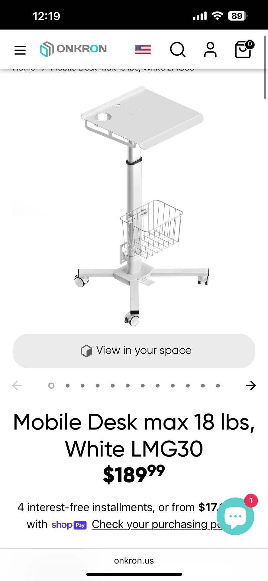 Mobile Desk / Laptop Stand
