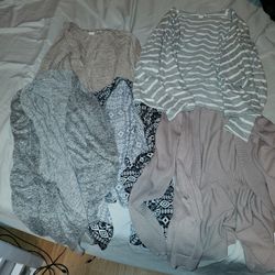 5 sweaters (shaws) medium/large