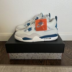 Nike Air Jordan Retro IV Men’s Industrial Blue High Top Shoes Size 9.5 w/ Box