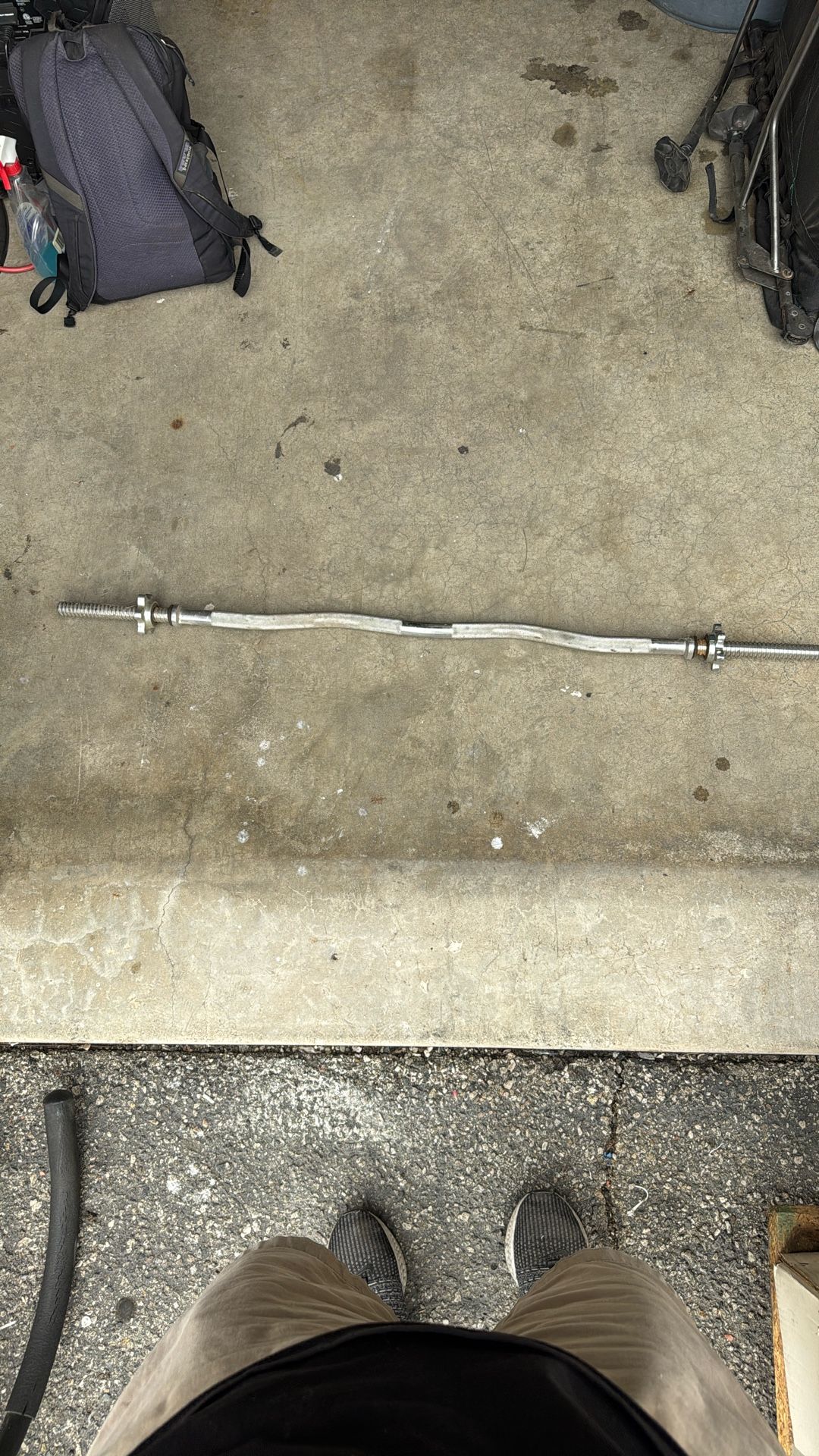 Curl Bar For Disc Weight