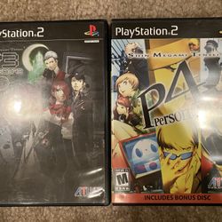 Shin Megami Tensei persona 3 and 4 PS2