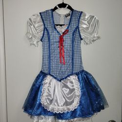 The Wizard Of Oz Dorothy Blue Dress Girls Costume Medium (8-10) New W/O Tags