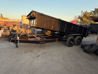 16x8x2 heavy duty dump trailer