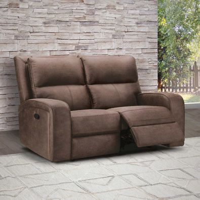 Brand New_In Sealed Box_Costco Bryce Fabric Manual Reclining Loveseat_30% Off