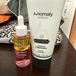 2 FACE BRIGHTENING SERUM & HAIR LEAVE IN CONDITIONER