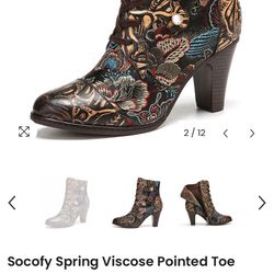 SOCOFY TAPESTRY BOOTS SIZE 9