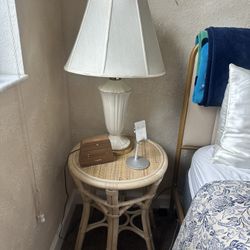 Rattan table nightstand 