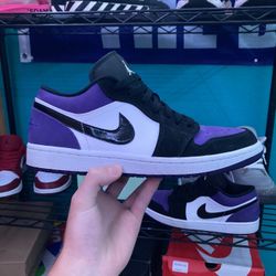 (sold‼️)Jordan 1 Low Court Purple 