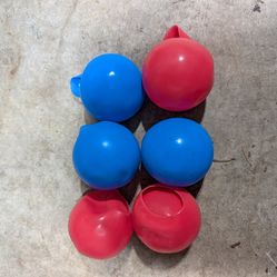 Reusable Water Balloons 6 Pack Red Blue