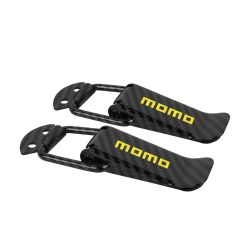 Brand New Universal Momo Carbon Fiber Car Bumper Trunk Fender Hatch Lids Quick Release Fastener