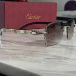Cartier Glasses- White Buffs 