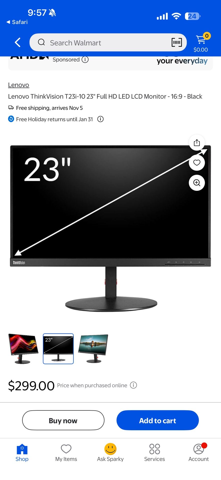Lenovo Dual Monitor With Stand