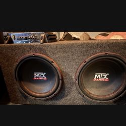 MTX Subwoofer And Amp 