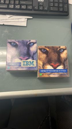 Vintage IBM DISKETTES computer Accessories Decor Decorative Office