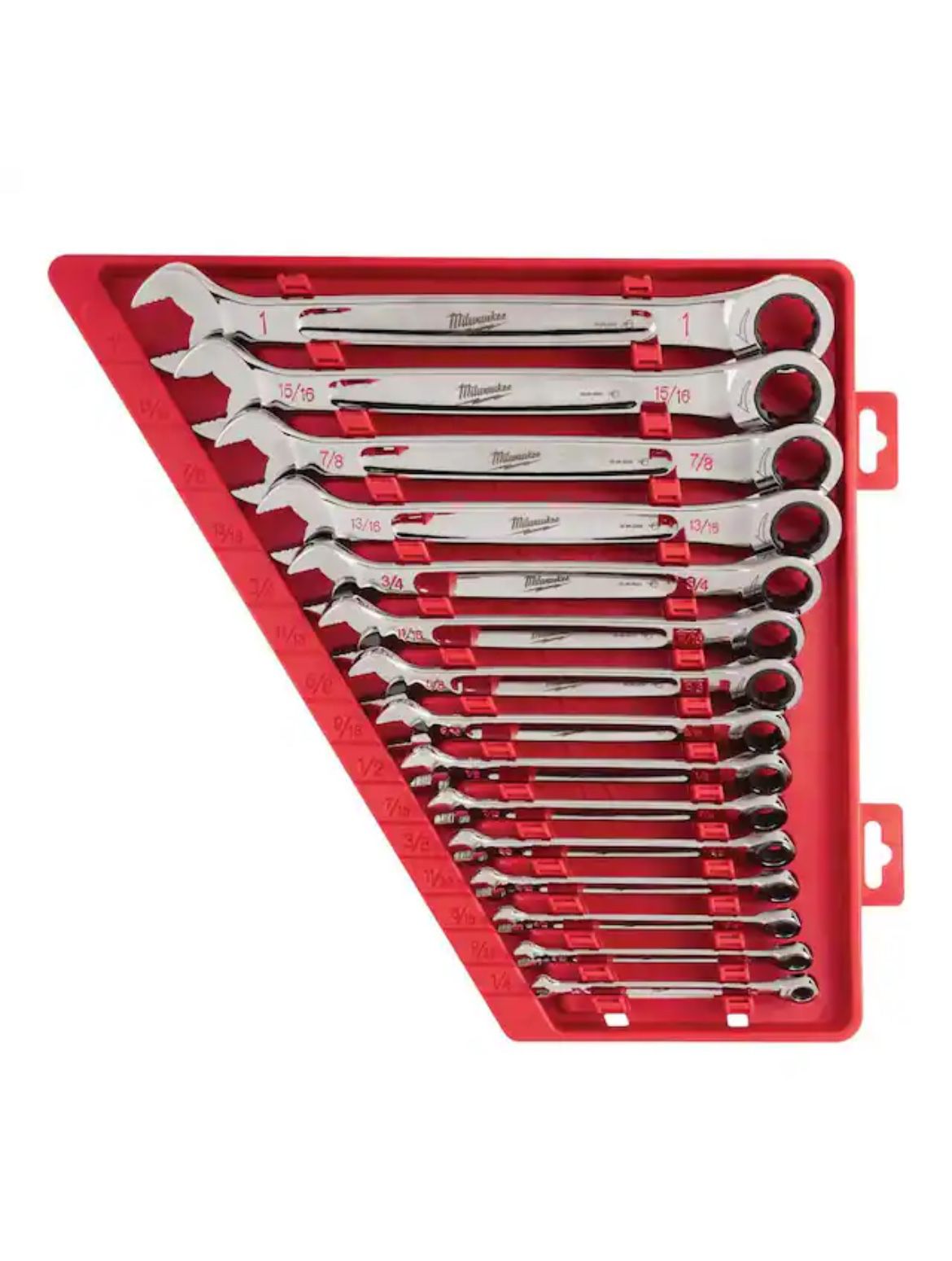 Milwaukee SAE Ratcheting Combination Wrench Set (15-Piece)