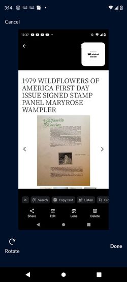 It's Autograph Postage Stamp 