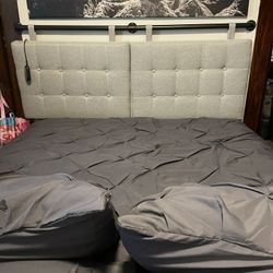 Adjustable frame with mattress