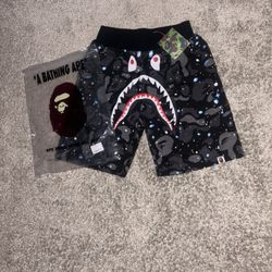 Brand New Bape Space Camo Shorts!, Size L, Everything Brand New + Authenticated.
