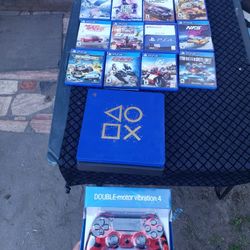 Blue & Black 2018 Playstation 4 PS4 Slim 1TB. All call of duty combo $400! All racing combo $400? Cash & trade welcome