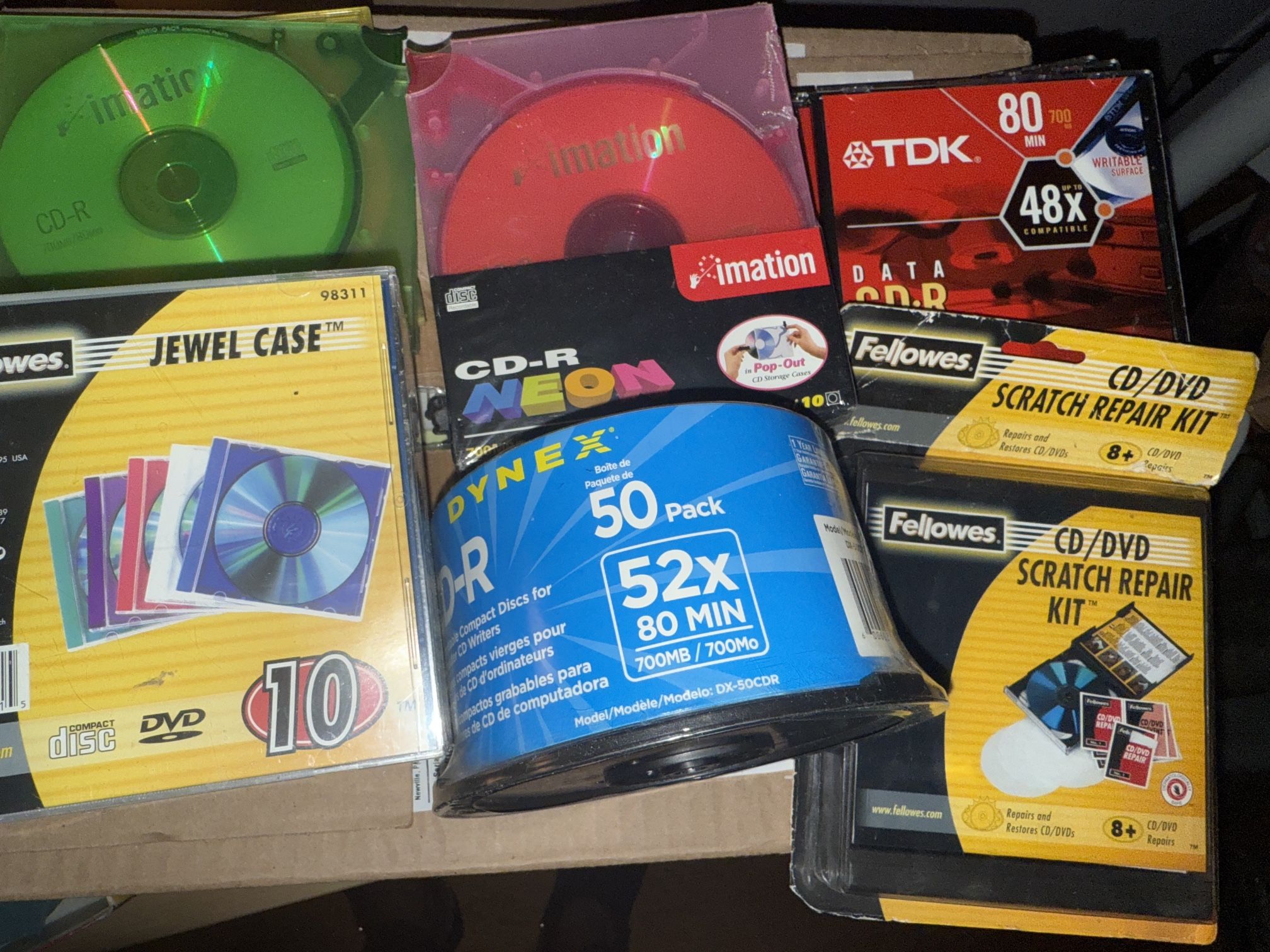 Blank Cd-R Compact Disc And Cases